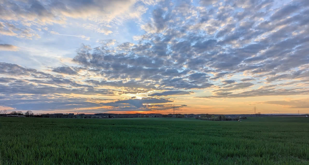 Sonnenuntergang bei Bad Saulgau, (C) 2026 by Matthias Schwenk